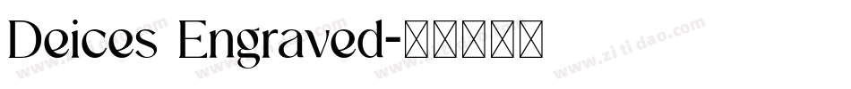 Deices Engraved字体转换